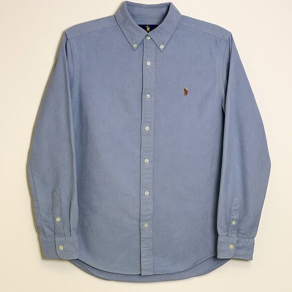 Ralph Lauren Polo Button-Down Men's XL Blue Chambray Shirt Cotton Long Sleeves - Picture 1 of 10